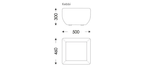 Схема розмірів Kebbi