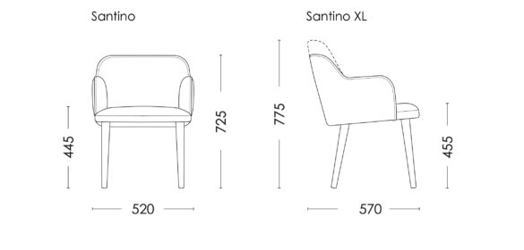 Схема розмірів Santino/XL
