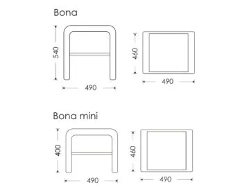 Схема розмірів Bona